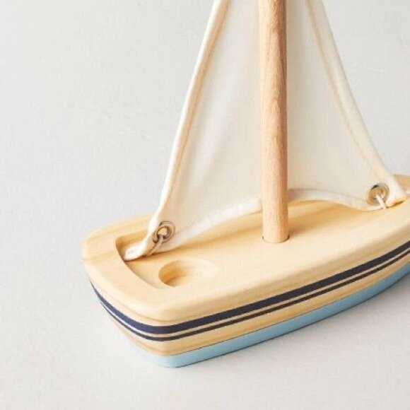Hearth & Hand Magnolia Nautical Sailboat Toy Boat - Picture 3 of 4